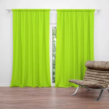 Závěs Sablio Závěs Limetková: 2ks 140x250cm