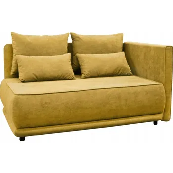 Pohovka Pohovka Kondela 157 x 100 cm látka černo-žlutá