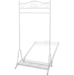 ZBXL Věšák na šaty bílý ocelový