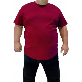 Pánské tričko TRIČKO TRIČKO BORDÓ 8XL BAVLNA