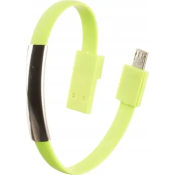 Datový kabel Kabel Toptel USB - microUSB typ B, 0,22 m, zelený