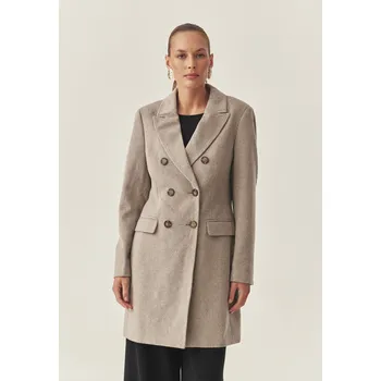 Dámský kabát Tatuum DÁMSKÝ PLÁTĚNÝ DVOUŘADÝ KABÁT - TELMA