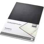 Záznamní kniha "Conceptum" černá A4 linkovaná 60 listů SIGEL