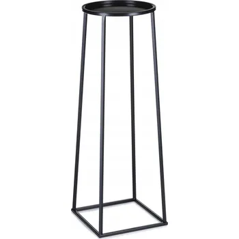 Květináč Květinový stojan industriální černý 70 cm LOFT