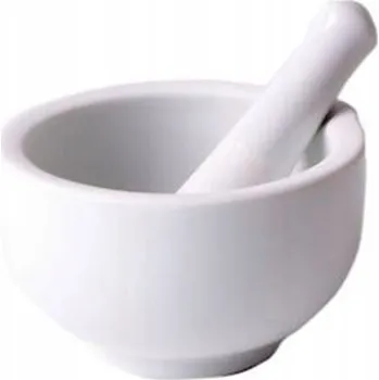 Hmoždíř Porcelánový hmoždíř s tloučkem MPLCo 10,5 cm bílý