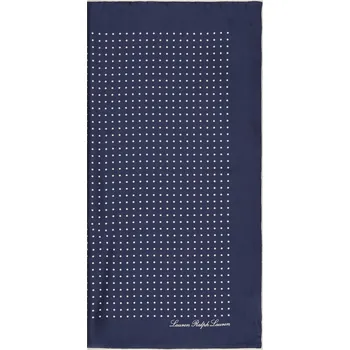 Šátek Lauren Ralph Lauren Dámský Hedvábný Šátek, tmavě modrá /...