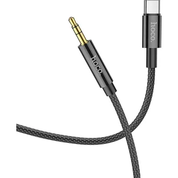 Handsfree HOCO kabel AUX Audio Jack 3,5mm do Typu C UPA19 1m black