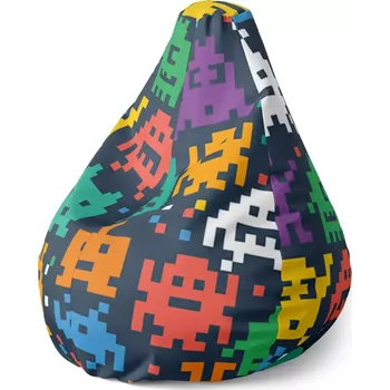 Sedací pytel Sablio Sedací vak Pear Videohra 3 - 70 x 95 x 15 cm