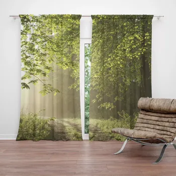 Závěs Sablio Závěs Lesní cesta: 2ks 140x250cm