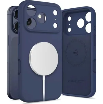 Pouzdro na mobilní telefon TECH-PROTECT SILICONE MAGSAFE IPHONE 17 PRO MAX DEEP BLUE