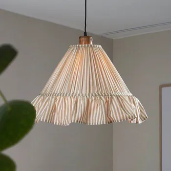 PR Home závěsné světlo Estrid, béžová, látka, Ø 40 cm, E27 1 x 25 W LED - Doprava zdarma