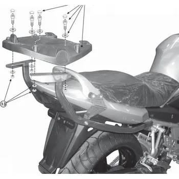 Nosič na motocykl a skútr KAPPA KZ539 NOSIČ KUFRU SUZUKI GSF / GSX