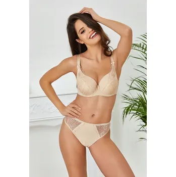 Podprsenka Podprsenka Nikola s výšivkou, vyztužená, Jagoda 90C béžová