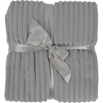 deka DEKA 150x200 ŠEDÁ MĚKKÁ TEPLÁ NA POHOVKU PLÉD PŘEHOZ