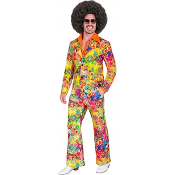 Karnevalový kostým Pánská sako Kostým kalhoty ve stylu 60. a 70. let, barevné velikosti L