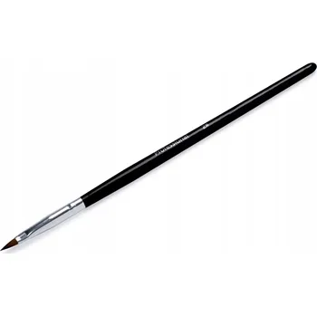 Štětec na nehty pro akryl manikúru, dřevěný, černý, profesionální, velikost 2