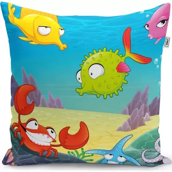 Polštář Sablio Polštář Podmořský svět 2 - 60x60 cm
