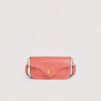 Kabelka COCCINELLE C-ME MEDIUM CALF KOŽENÁ KABELKA PINK CLAY AW25