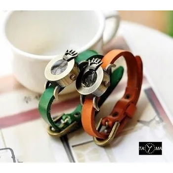 Hodinky DÁMSKÉ HODINKY TAYMA - RETRO PUNK 28 - zelené (zx585f)