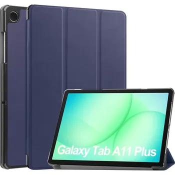 Pouzdro na tablet VSECHNONAMOBIL 127697 LEATHER Zaklápěcí kryt pro Samsung Galaxy Tab A11+ tmavě modrý