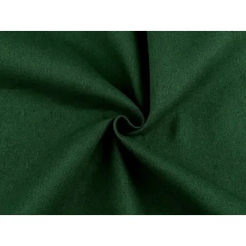 Lněná látka METRÁŽ - 7 (36) zelená tmavá