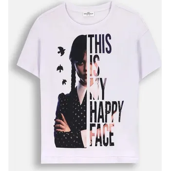 Dívčí oblečení Coccodrillo dětské tričko bílé bavlna velikost 158