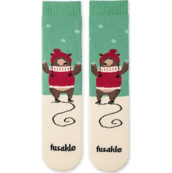 Dámské ponožky Dětské ponožky Froté Medvídek bruslař S (25-35)