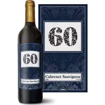 Víno Sablio Červené víno k 60. narozeninám: 0,75 l