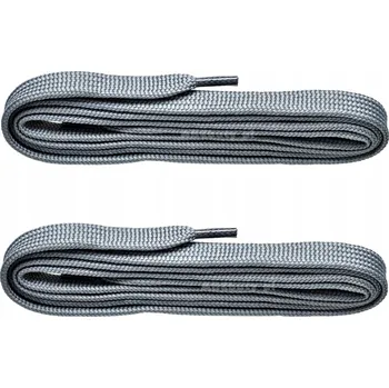 Vrták ŠEDÉ Široké tkaničky do bot 7 mm POLYESTEROVÉ Plochá 0,7 cm Šňůrky 180 cm