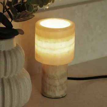 Lampička PR Home stolní lampa Lucie, krémová, mramor, výška 16 cm, G9 1 x 10 W LED - Doprava zdarma