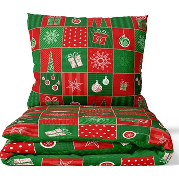 Bytový textil TipTrade s.r.o. Bavlněné povlečení Vánoční Patchwork