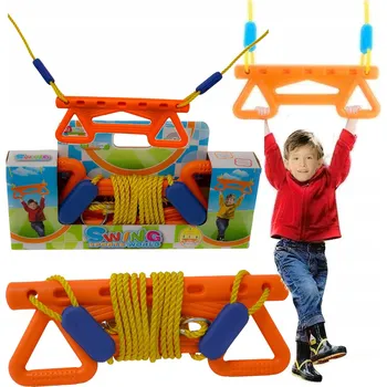 Dětská houpačka Houpací TRAPÉZ pro Děti, Gymnastická Tyč, Akrobatická Sada