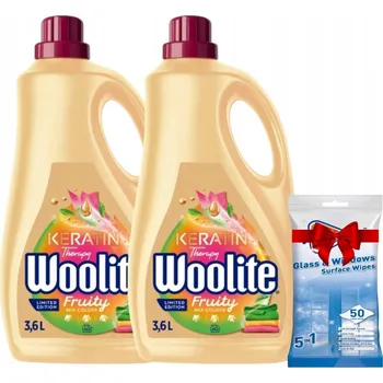 Prací gel Woolite tekutý prací prostředek na barevné prádlo Fruity 2x3,6L 120 praní +