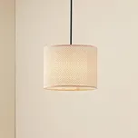 Závěsné svítidlo Lindby Soula, Ø 26 cm, béžová, plast, E27 - Ø stříšky 10 cm 1 x 15 W LED - Doprava zdarma