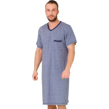 Pánská noční košile Pánská noční košile Baltazar 609/02 HOTBERG granát (modrá) 3XL