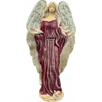 Obraz Anděl Gloria bílý s třpytkami dárek svátky velký