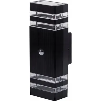 Venkovní osvětlení Venkovní nástěnné svítidlo MAX-LED BREZZA, lampa 2xGU10 s PIR senzorem (čidlem)