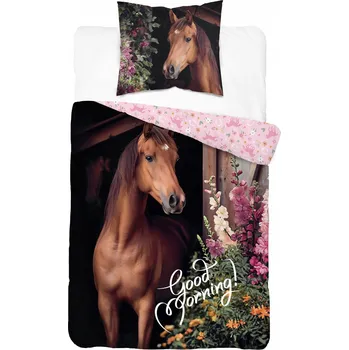 Povlečení Povlečení pro mládež 160x200 Kůň hnědý