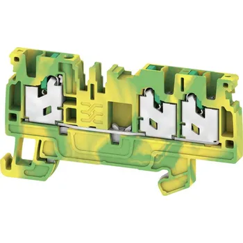 Rozvaděč WEIDMÜLLER Svorka S3C 2.5 PE, 2.5 mm² 800 V, 24 A, průchozí, SNAP IN, počet připojení 3, zemnící 2674570000