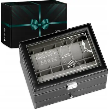 Šperkovnice Kazeta na Hodinky Kufřík Gravírování na Šperky Dárek k Vánocům pro Tátu