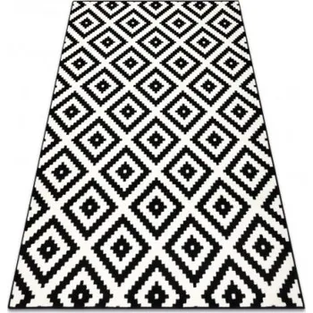 Koberec Koberec BCF Morad RUTA černý / krémový