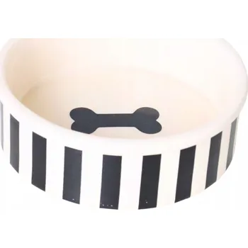 Miska pro psa Jedna keramická miska Ewax bílá 300 l