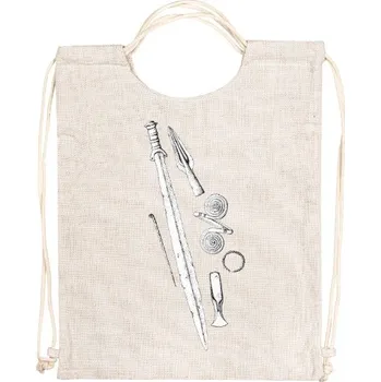 Sportovní vak Vak na záda - lněný vzhled s potiskem Doba bronzová