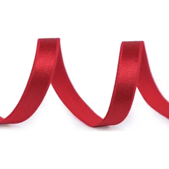Pruženka saténová / ramínková šíře 10 mm, barva 9 červená