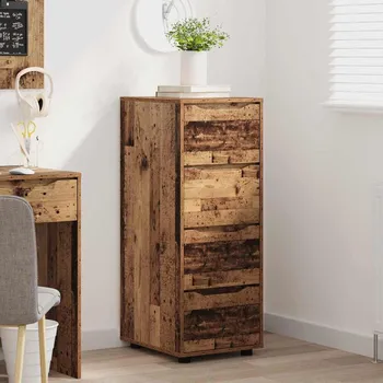 Policová skříň vidaXL Úložná skříňka Staré dřevo 40 x 48 x 105 cm kompozitní dřevo