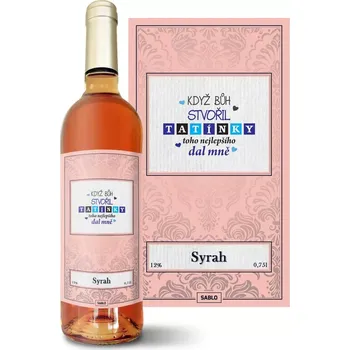 Víno Sablio Růžové víno Když Bůh stvořil tatínky: 0,75 l