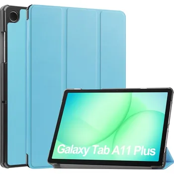 Pouzdro na tablet VSECHNONAMOBIL 127696 LEATHER Zaklápěcí kryt pro Samsung Galaxy Tab A11+ světle modrý