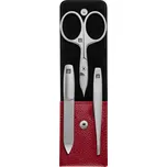Zwilling Beauty Premium manikúra, kožené pouzdro, 3 ks, červená 97091-002