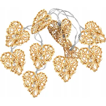 Vánoční dekorace Světelný řetěz Loveart 140 cm na baterie, hnědý