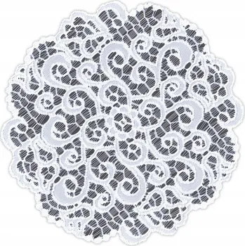 Papírový ubrousek Ubrousek kulatý polyester, žakárový 30 cm x 30 cm